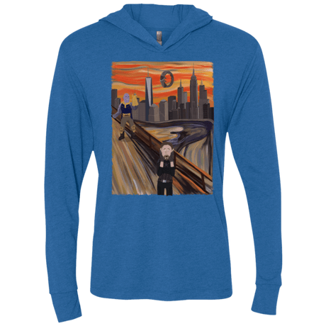 T-Shirts Vintage Royal / X-Small Captain Scream Triblend Long Sleeve Hoodie Tee