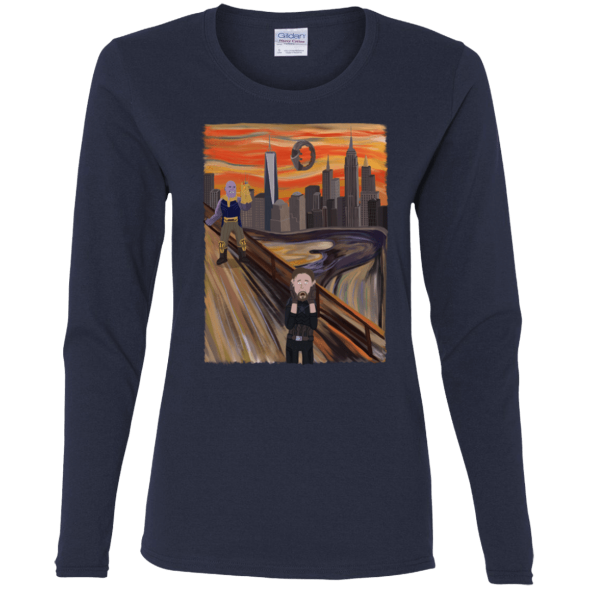 T-Shirts Navy / S Captain Scream Women's Long Sleeve T-Shirt