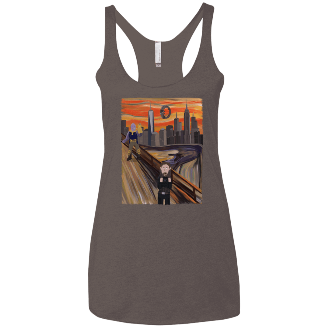 T-Shirts Macchiato / X-Small Captain Scream Women's Triblend Racerback Tank
