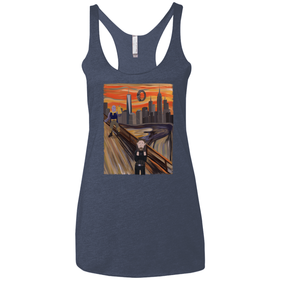 T-Shirts Vintage Navy / X-Small Captain Scream Women's Triblend Racerback Tank