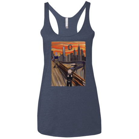 T-Shirts Vintage Navy / X-Small Captain Scream Women's Triblend Racerback Tank