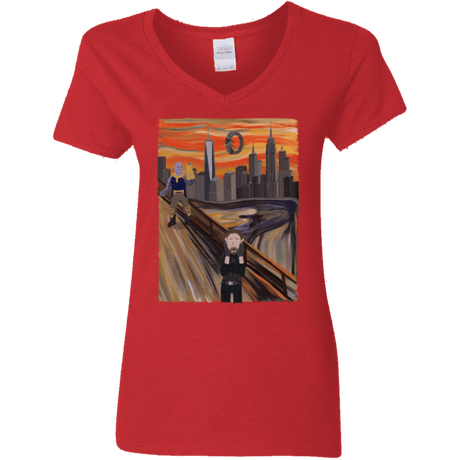 T-Shirts Red / S Captain Scream Women's V-Neck T-Shirt