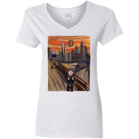 T-Shirts White / S Captain Scream Women's V-Neck T-Shirt