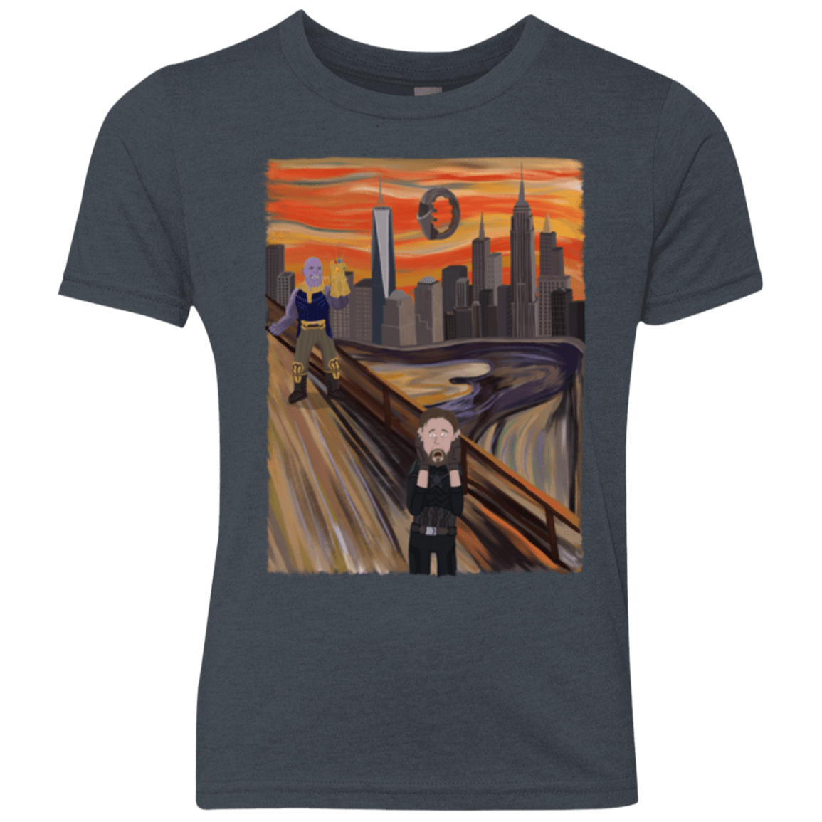 T-Shirts Vintage Navy / YXS Captain Scream Youth Triblend T-Shirt