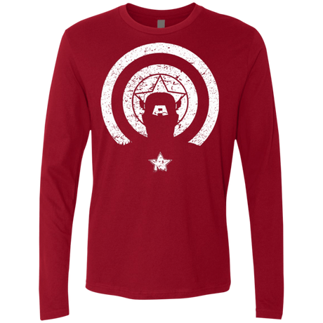 T-Shirts Cardinal / Small Captain Shadow Men's Premium Long Sleeve