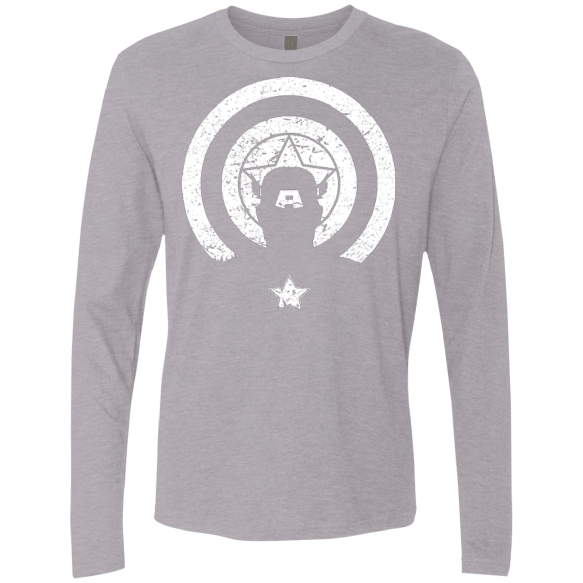 T-Shirts Heather Grey / Small Captain Shadow Men's Premium Long Sleeve