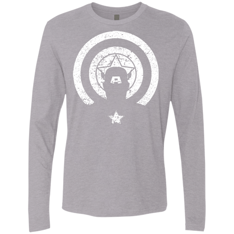T-Shirts Heather Grey / Small Captain Shadow Men's Premium Long Sleeve