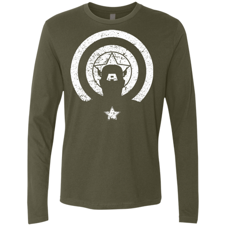 T-Shirts Military Green / Small Captain Shadow Men's Premium Long Sleeve