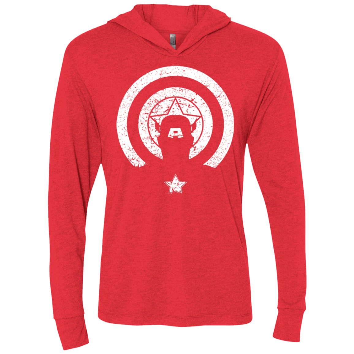 T-Shirts Vintage Red / X-Small Captain Shadow Triblend Long Sleeve Hoodie Tee