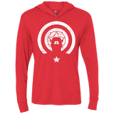 T-Shirts Vintage Red / X-Small Captain Shadow Triblend Long Sleeve Hoodie Tee