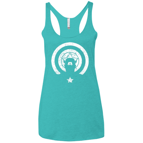 T-Shirts Tahiti Blue / X-Small Captain Shadow Women's Triblend Racerback Tank