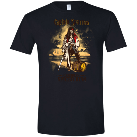 T-Shirts Black / X-Small Captain Sparrow Men's Semi-Fitted Softstyle
