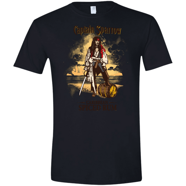 T-Shirts Black / X-Small Captain Sparrow Men's Semi-Fitted Softstyle