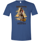 T-Shirts Heather Royal / X-Small Captain Sparrow Men's Semi-Fitted Softstyle