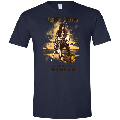 T-Shirts Navy / X-Small Captain Sparrow Men's Semi-Fitted Softstyle