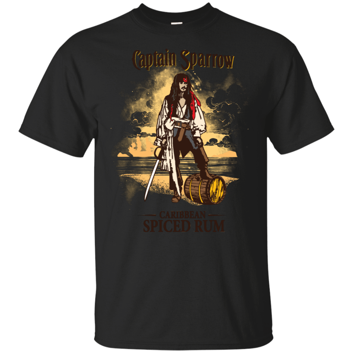 T-Shirts Black / S Captain Sparrow T-Shirt