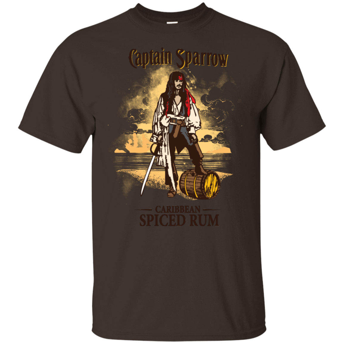 T-Shirts Dark Chocolate / S Captain Sparrow T-Shirt