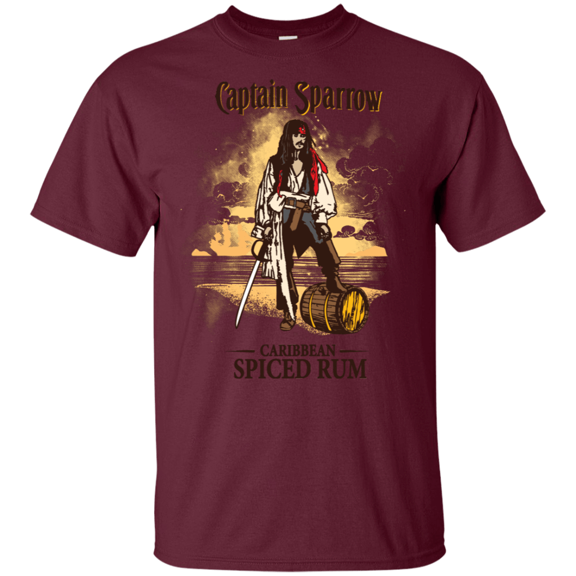 T-Shirts Maroon / S Captain Sparrow T-Shirt