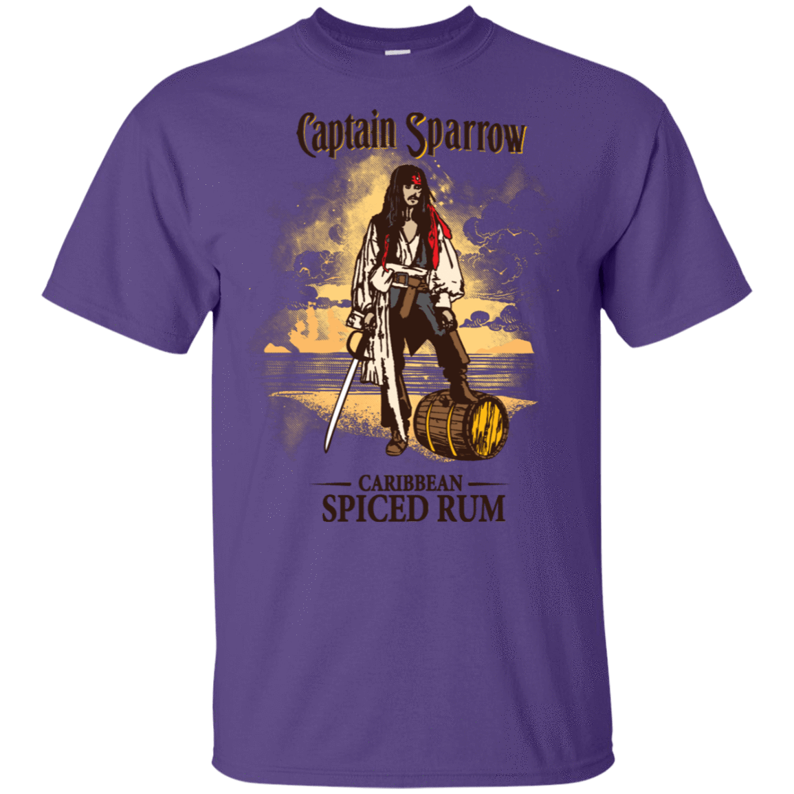 T-Shirts Purple / S Captain Sparrow T-Shirt