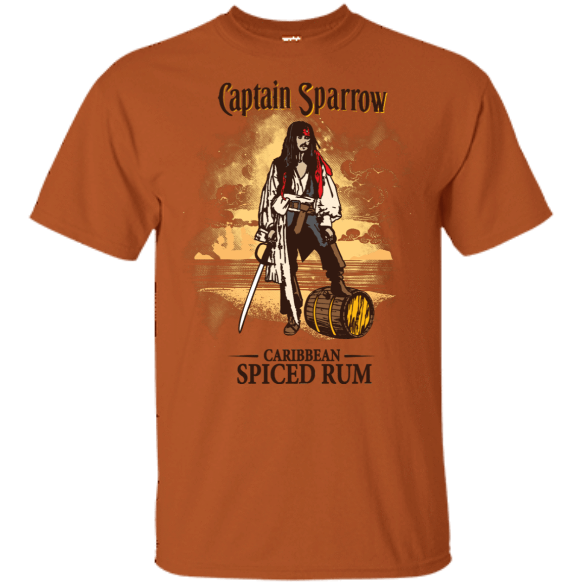 T-Shirts Texas Orange / S Captain Sparrow T-Shirt