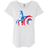 T-Shirts Heather White / X-Small Captain Triblend Dolman Sleeve