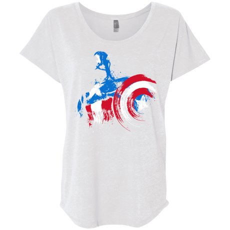 T-Shirts Heather White / X-Small Captain Triblend Dolman Sleeve