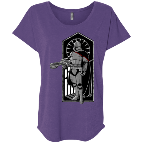 T-Shirts Purple Rush / X-Small Captain Triblend Dolman Sleeve