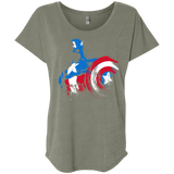 T-Shirts Venetian Grey / X-Small Captain Triblend Dolman Sleeve