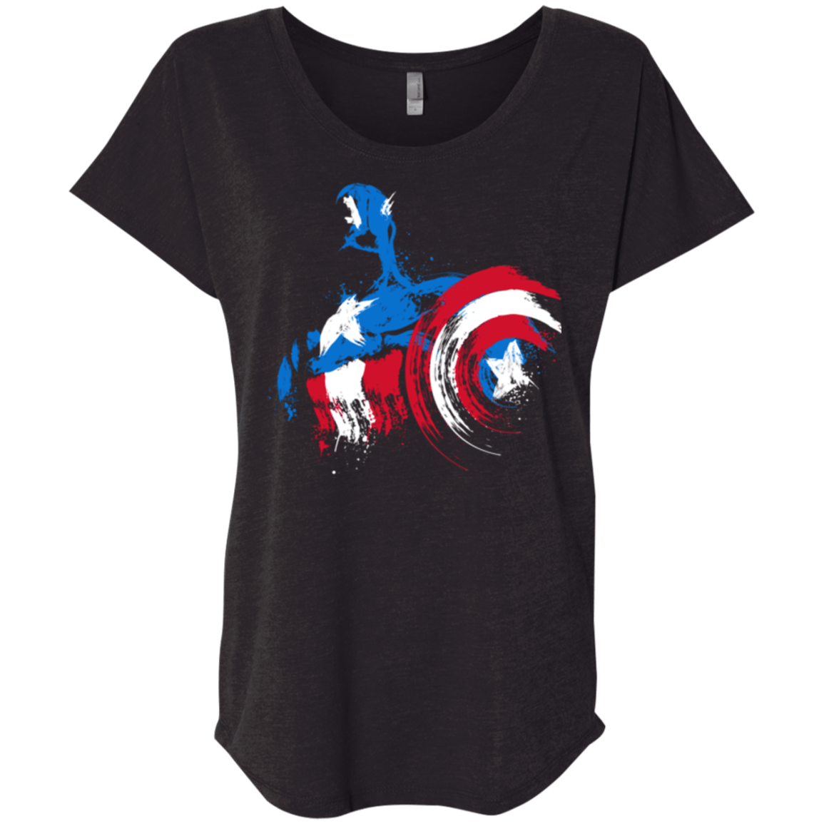 T-Shirts Vintage Black / X-Small Captain Triblend Dolman Sleeve