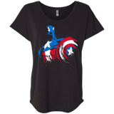 T-Shirts Vintage Black / X-Small Captain Triblend Dolman Sleeve