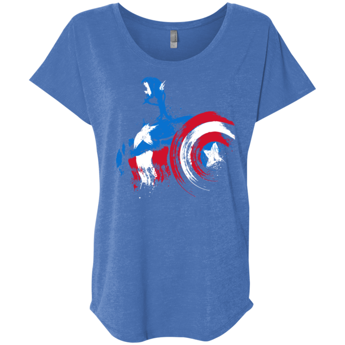 T-Shirts Vintage Royal / X-Small Captain Triblend Dolman Sleeve