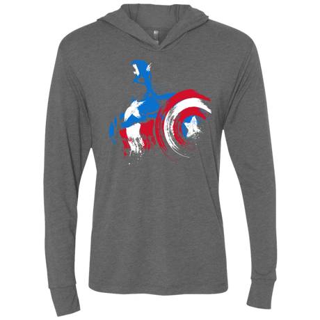 T-Shirts Premium Heather / X-Small Captain Triblend Long Sleeve Hoodie Tee