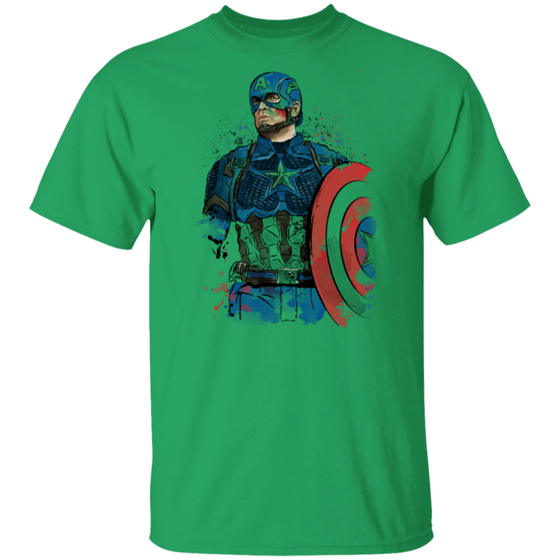 T-Shirts Irish Green / S Captain Watercolor T-Shirt