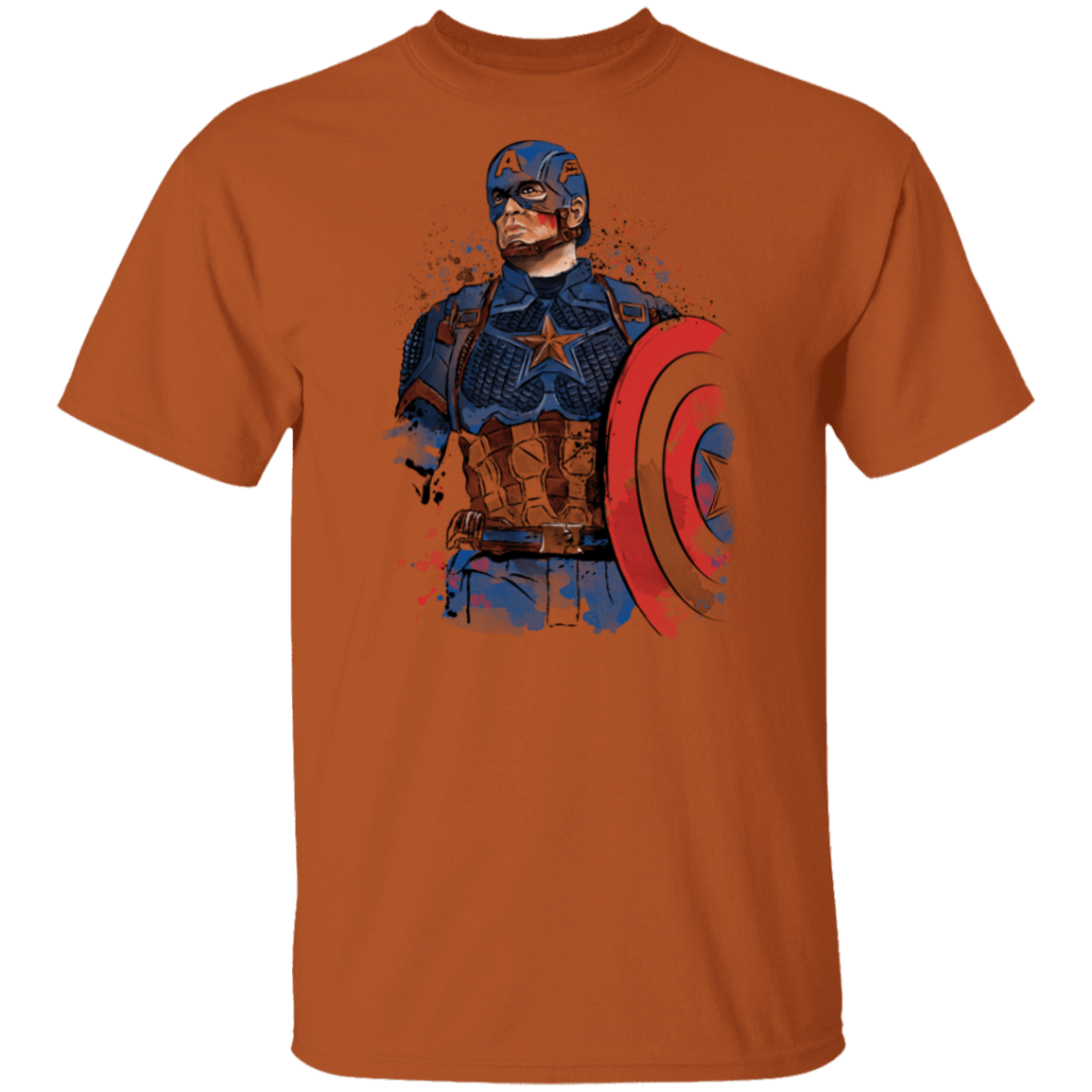 T-Shirts Texas Orange / S Captain Watercolor T-Shirt