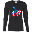 T-Shirts Black / S Captain Women's Long Sleeve T-Shirt