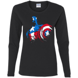 T-Shirts Black / S Captain Women's Long Sleeve T-Shirt