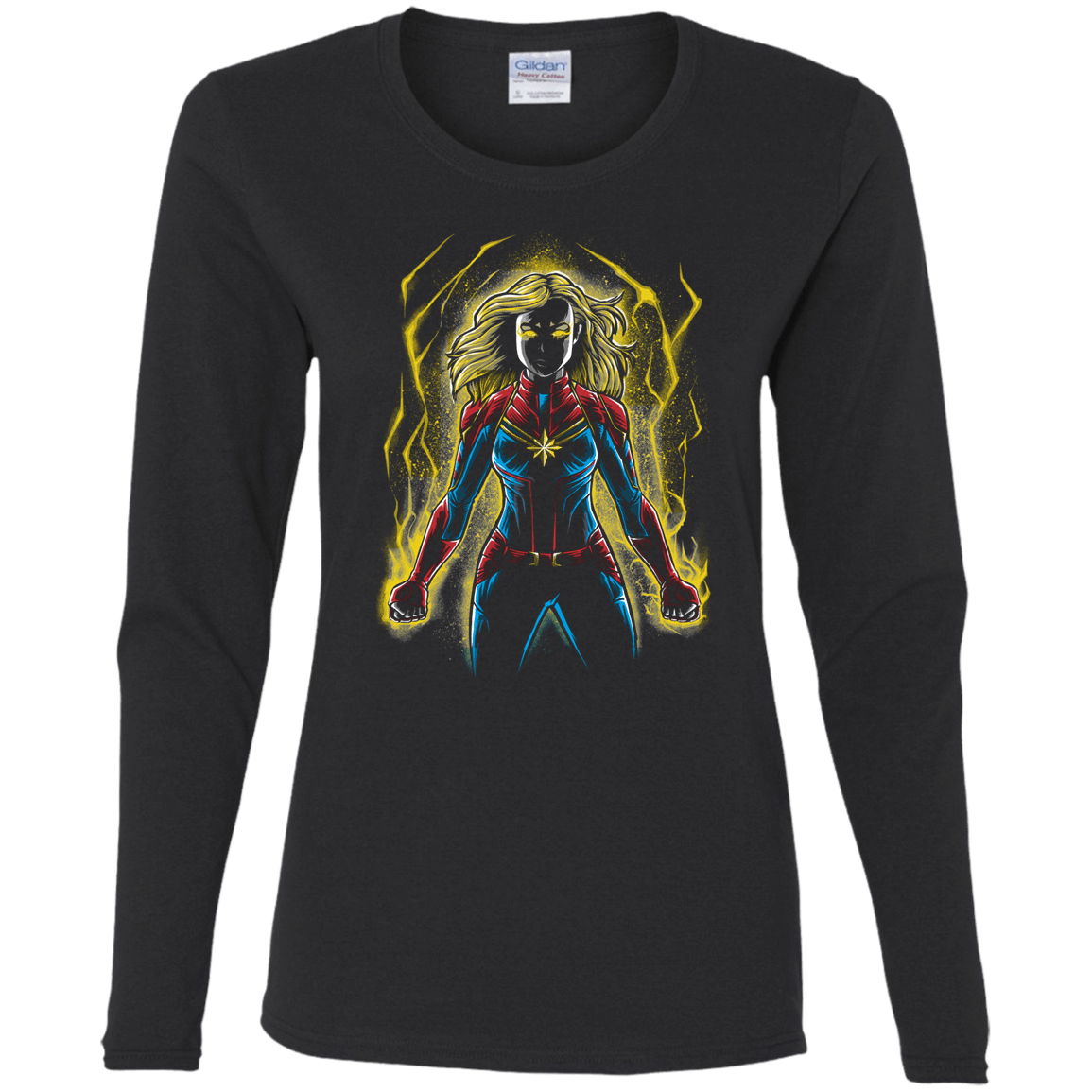 T-Shirts Black / S Captain Women's Long Sleeve T-Shirt