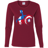 T-Shirts Cardinal / S Captain Women's Long Sleeve T-Shirt