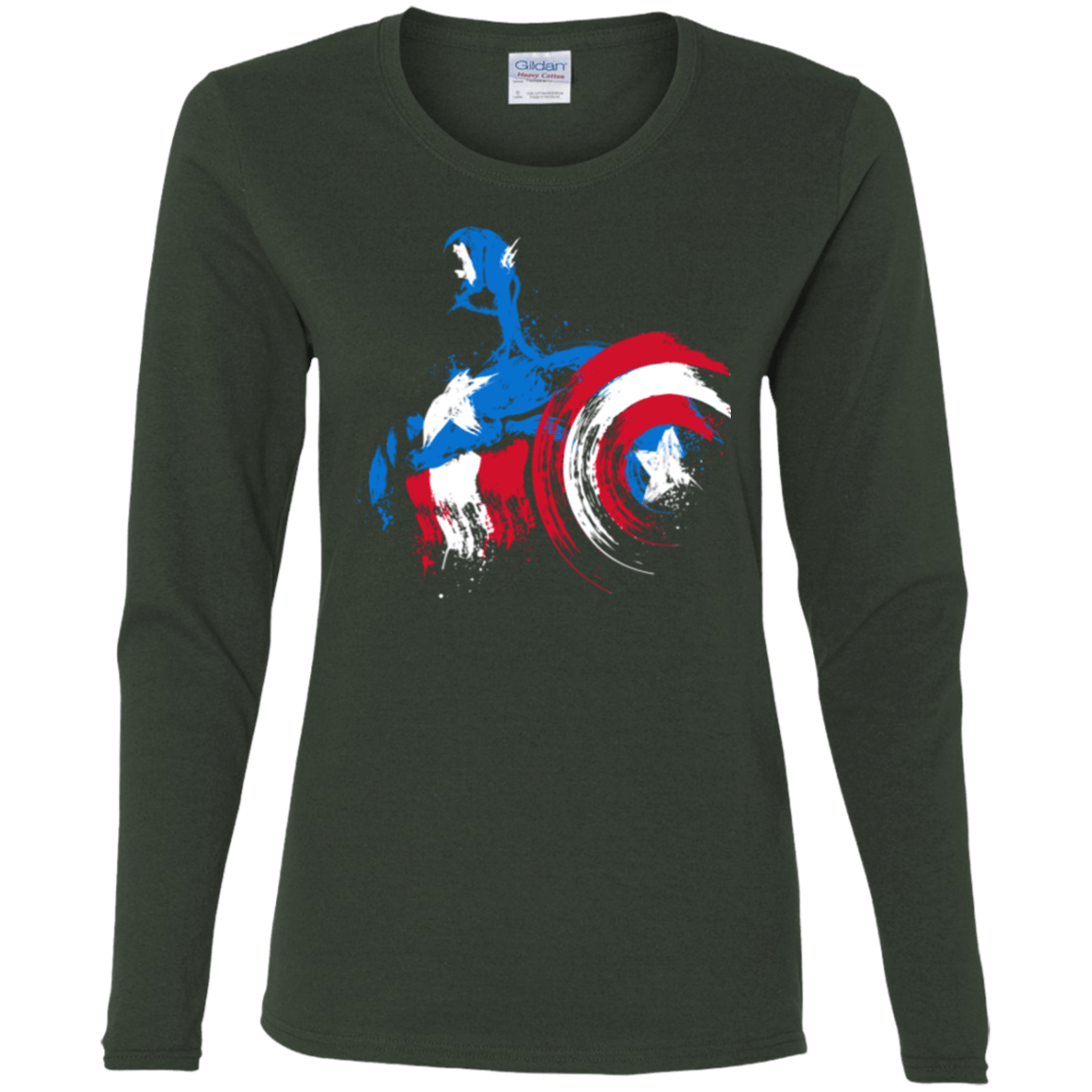 T-Shirts Forest / S Captain Women's Long Sleeve T-Shirt