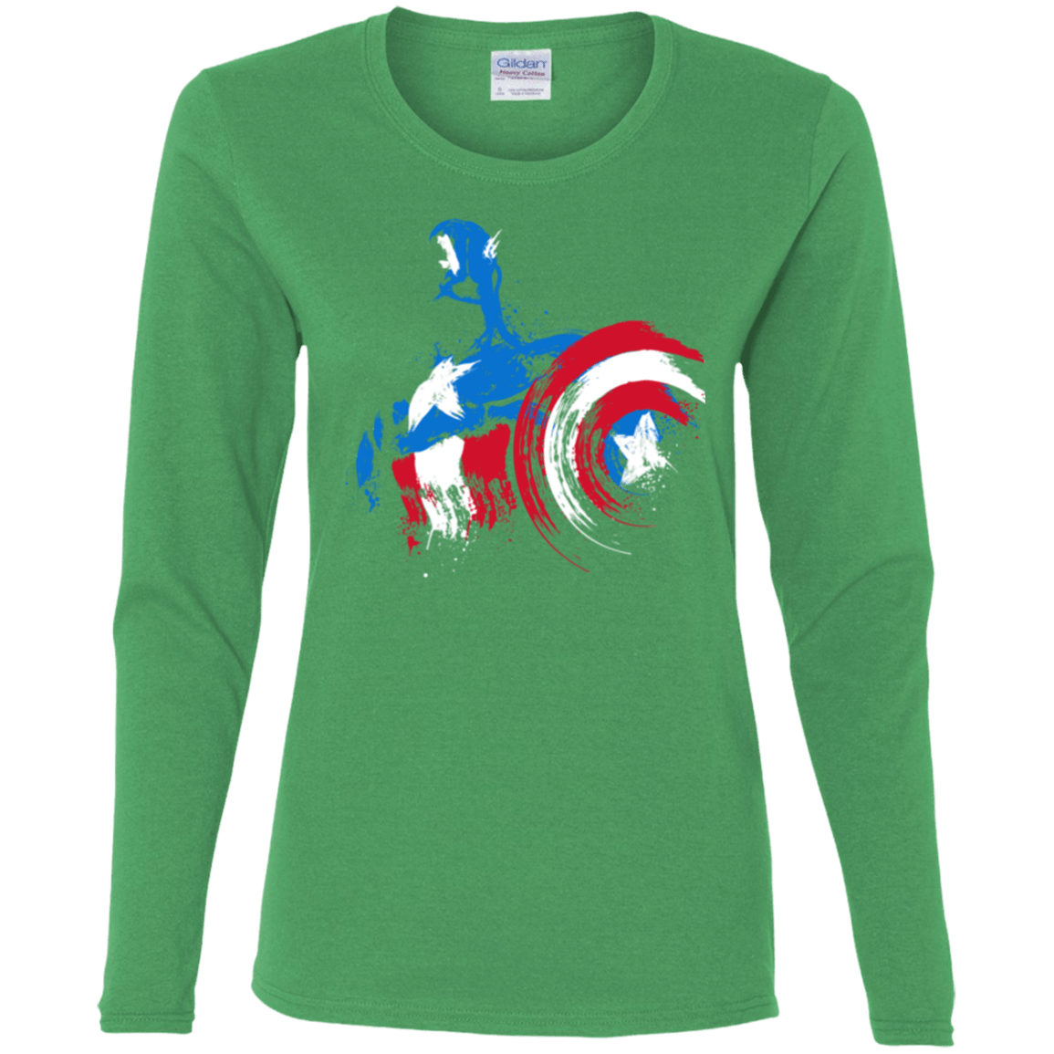 T-Shirts Irish Green / S Captain Women's Long Sleeve T-Shirt