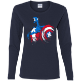 T-Shirts Navy / S Captain Women's Long Sleeve T-Shirt