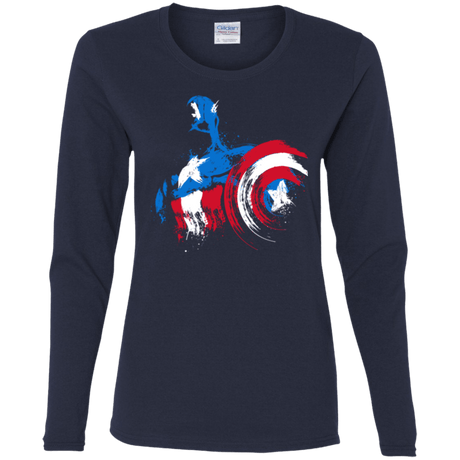 T-Shirts Navy / S Captain Women's Long Sleeve T-Shirt