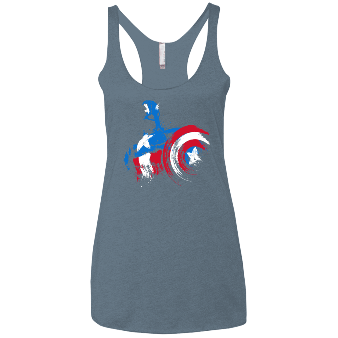 T-Shirts Indigo / X-Small Captain Women's Triblend Racerback Tank