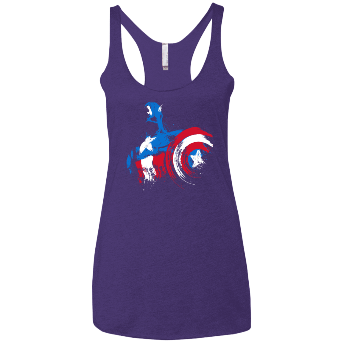 T-Shirts Purple Rush / X-Small Captain Women's Triblend Racerback Tank