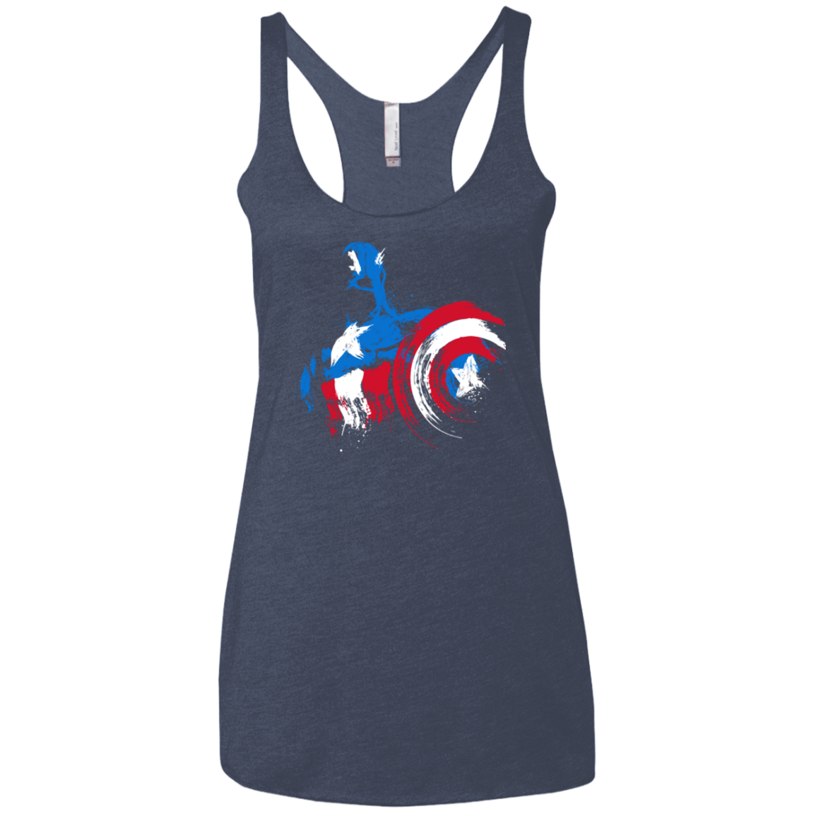 T-Shirts Vintage Navy / X-Small Captain Women's Triblend Racerback Tank