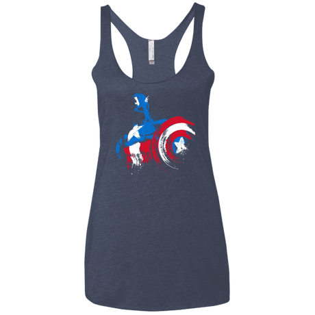 T-Shirts Vintage Navy / X-Small Captain Women's Triblend Racerback Tank