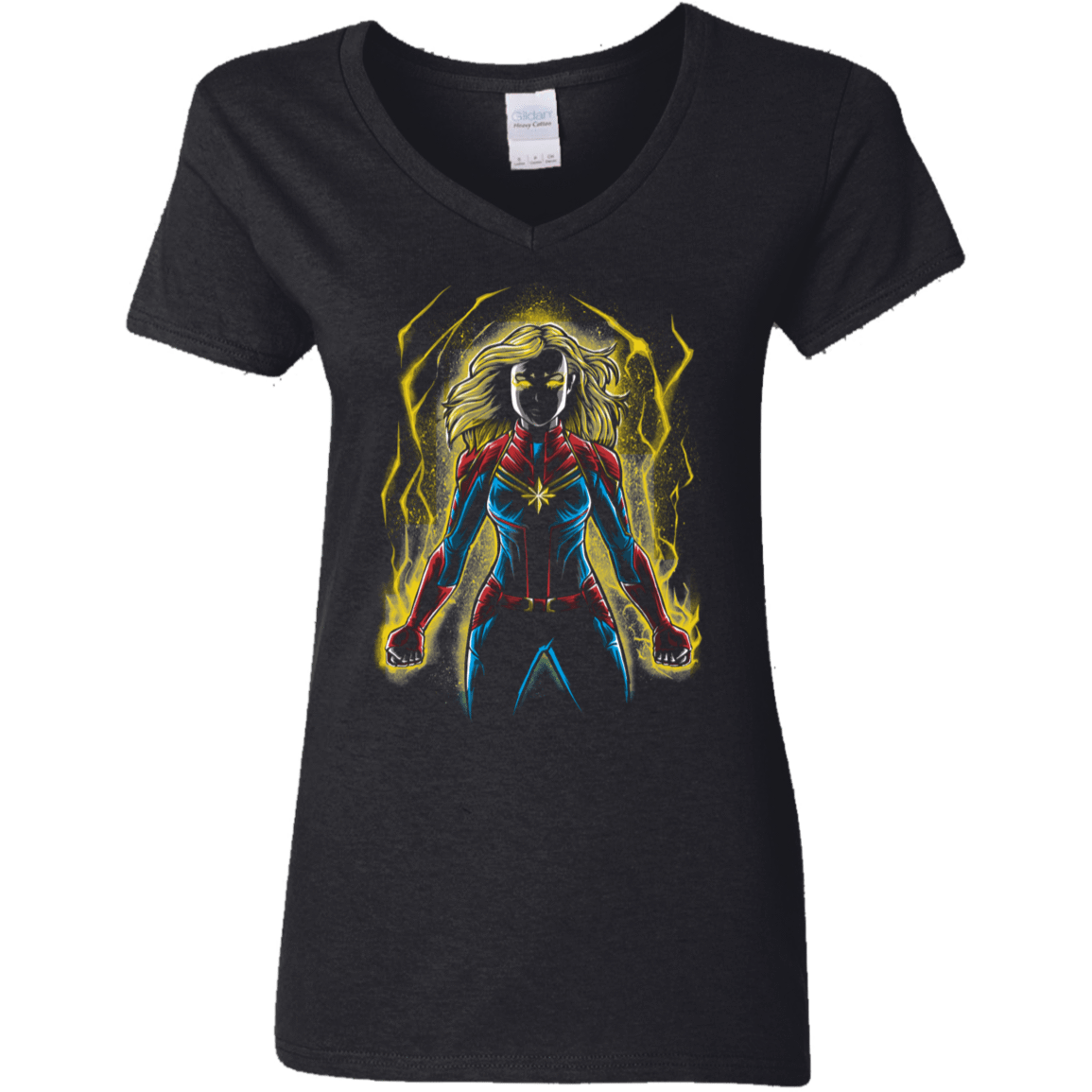 T-Shirts Black / S Captain Women's V-Neck T-Shirt