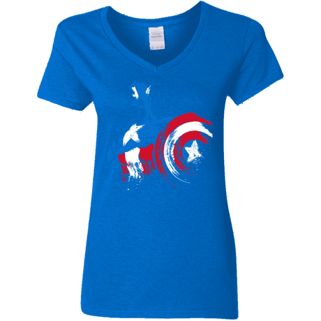 T-Shirts Royal / S Captain Women's V-Neck T-Shirt