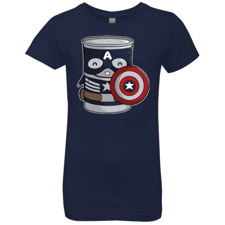 T-Shirts Midnight Navy / YXS CapTin America Girls Premium T-Shirt