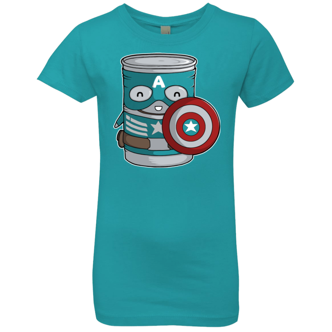 T-Shirts Tahiti Blue / YXS CapTin America Girls Premium T-Shirt